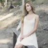 White Summer Drop Waist Dress - Image 4